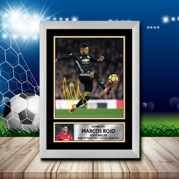 Marcos Rojo - Footballer - Autographed Poster Print Photo Signature GIFT