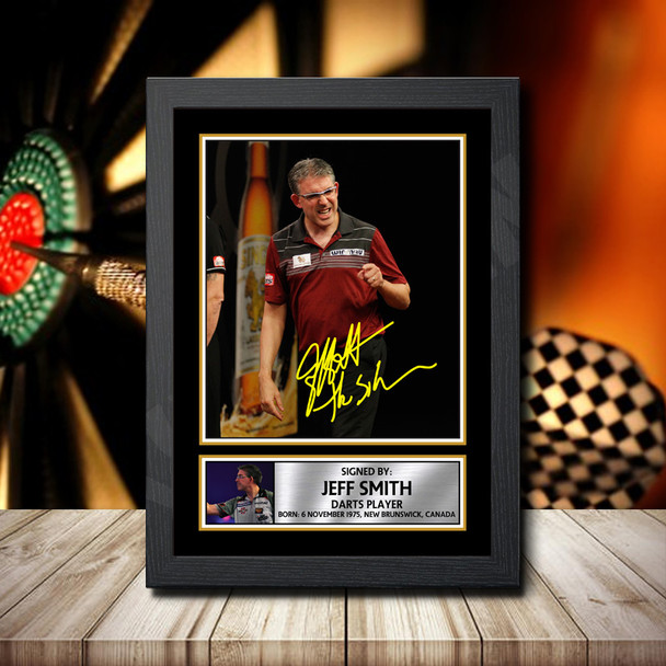 Jeff Smith 2 - Signed Autographed Darts Star Print