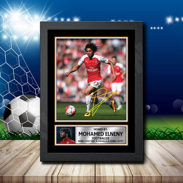 Mohamed Elneny 2 - Footballer - Autographed Poster Print Photo Signature GIFT