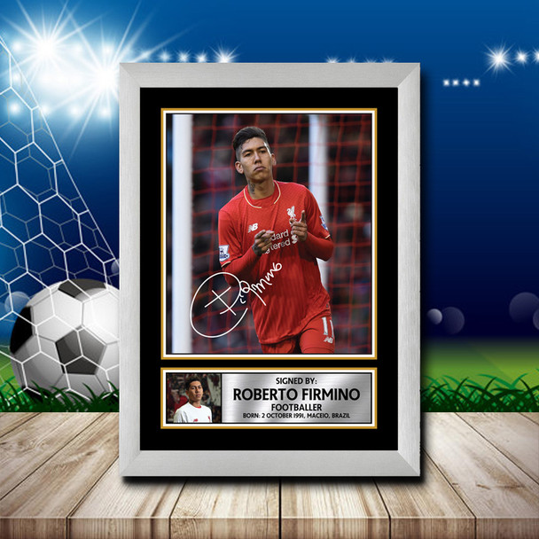 ROBERTO FIRMINO - Footballer - Autographed Poster Print Photo Signature GIFT