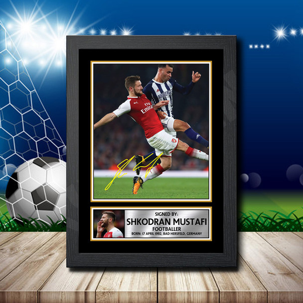 Shkodran Mustafi 2 - Footballer - Autographed Poster Print Photo Signature GIFT