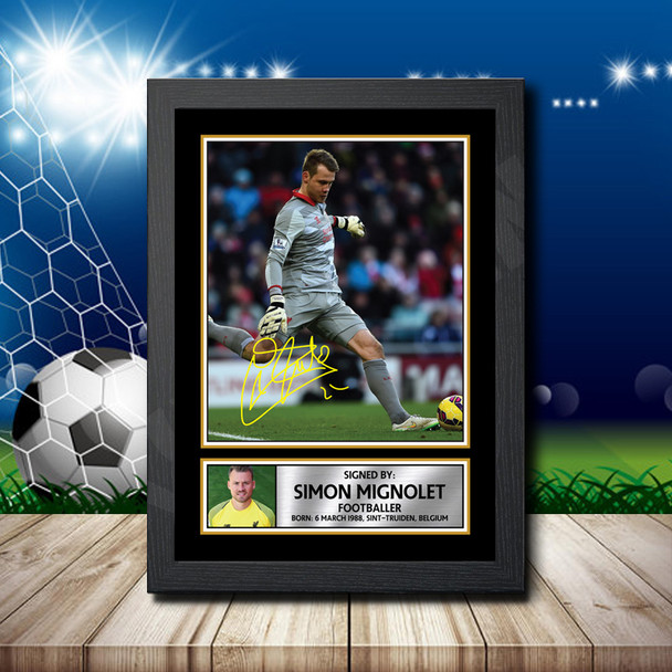 SIMON MIGNOLET - Footballer - Autographed Poster Print Photo Signature GIFT
