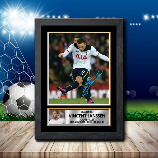 Vincent Janssen 2 - Footballer - Autographed Poster Print Photo Signature GIFT