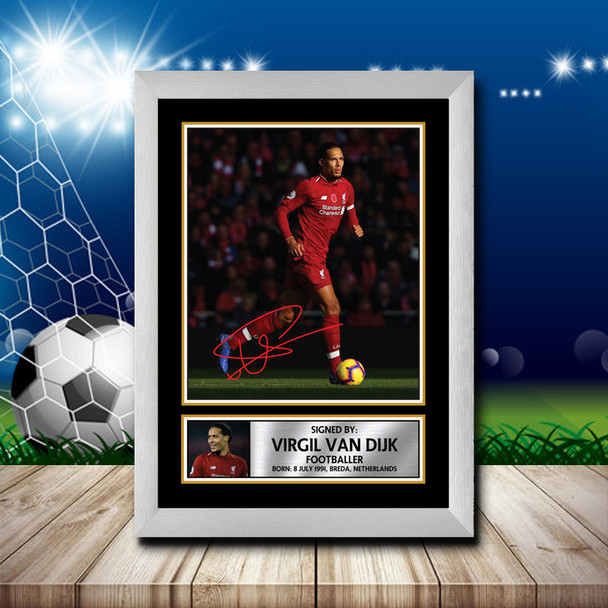 Virgil Van Dijk - Footballer - Autographed Poster Print Photo Signature GIFT