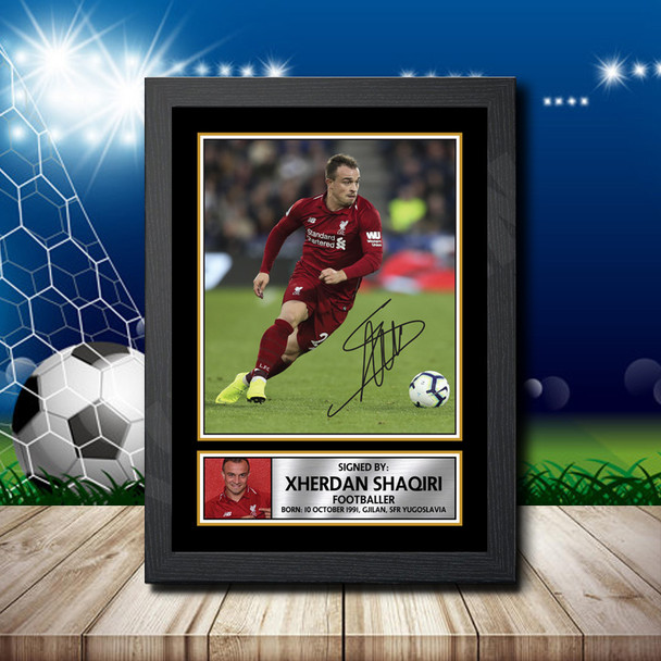 Xherdan SHAQIRI - Footballer - Autographed Poster Print Photo Signature GIFT