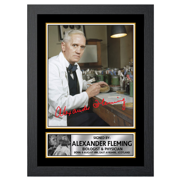 Alexander Fleming M413 - Scientist - Autographed Poster Print Photo Signature GIFT