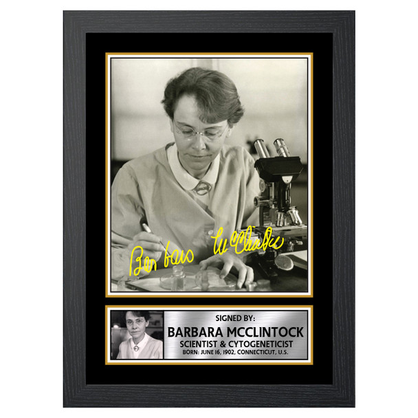 Barbara McClintock M417 - Scientist - Autographed Poster Print Photo Signature GIFT