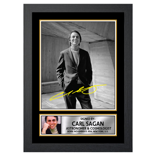 Carl Sagan M420 - Scientist - Autographed Poster Print Photo Signature GIFT