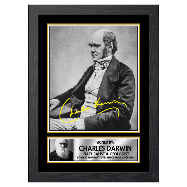 Charles Darwin M422 - Scientist - Autographed Poster Print Photo Signature GIFT