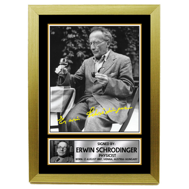 Erwin Schrdinger M423 - Scientist - Autographed Poster Print Photo Signature GIFT