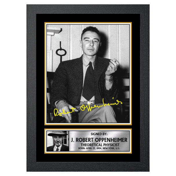 J. Robert Oppenheimer M431 - Scientist - Autographed Poster Print Photo Signature GIFT