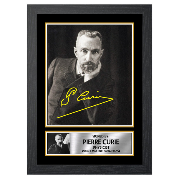 Pierre Curie M447 - Scientist - Autographed Poster Print Photo Signature GIFT