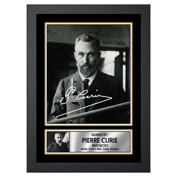 Pierre Curie M448 - Scientist - Autographed Poster Print Photo Signature GIFT