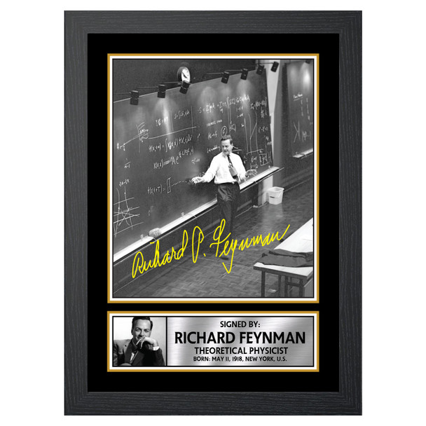 Richard Feynman M450 - Scientist - Autographed Poster Print Photo Signature GIFT