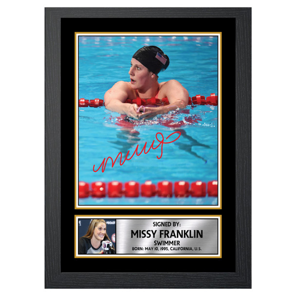 Missy Franklin M475 - Swimmer - Autographed Poster Print Photo Signature GIFT