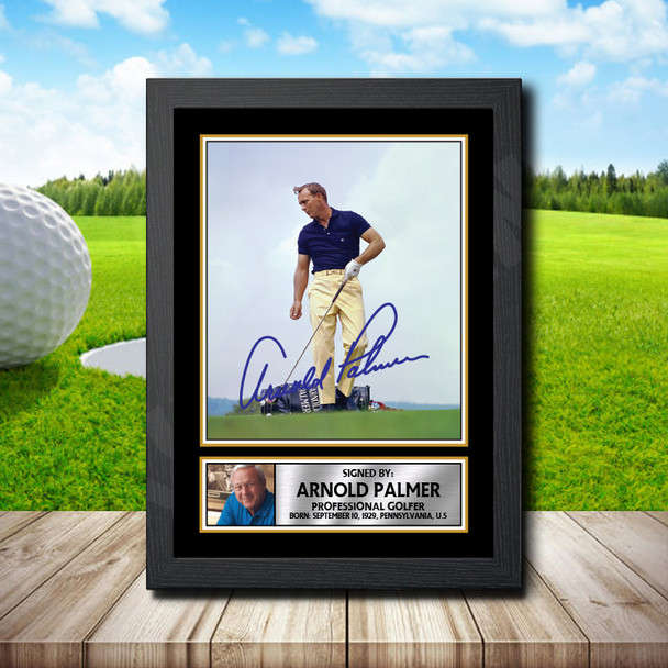 Arnold Palmer - Golf - Autographed Poster Print Photo Signature GIFT