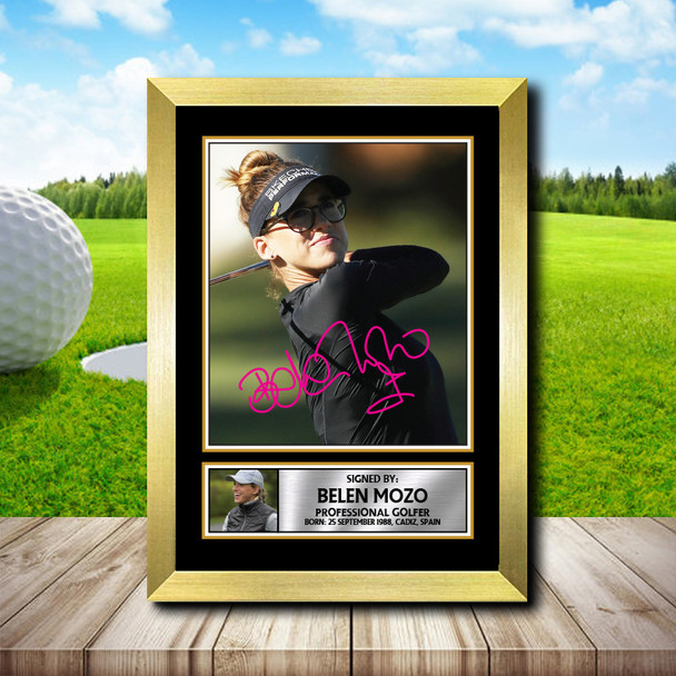 Beln Mozo - Golf - Autographed Poster Print Photo Signature GIFT