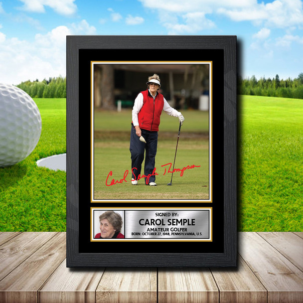 Carol Semple Thompson - Golf - Autographed Poster Print Photo Signature GIFT