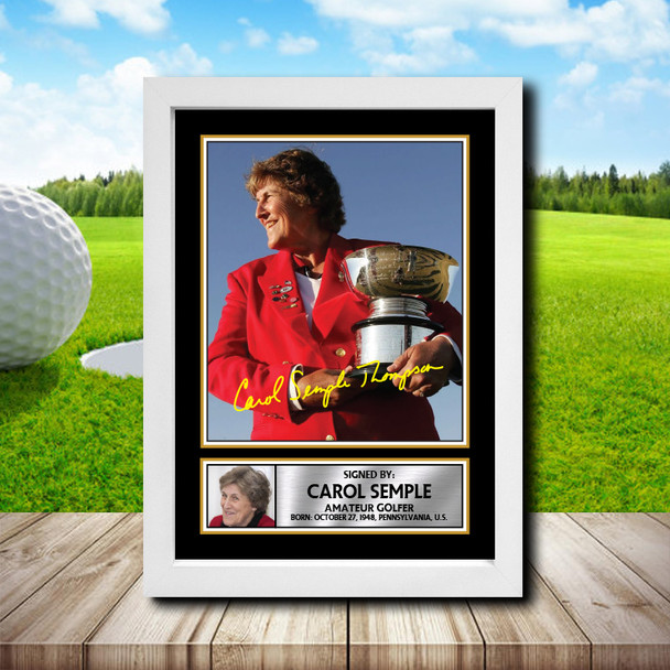 Carol Semple Thompson 2 - Golf - Autographed Poster Print Photo Signature GIFT