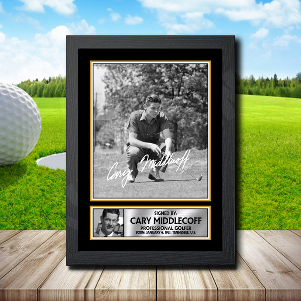 Cary Middlecoff - Golf - Autographed Poster Print Photo Signature GIFT