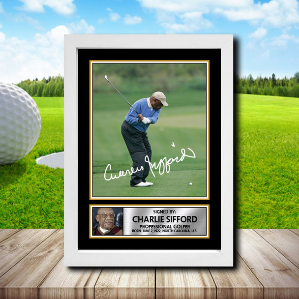 Charlie Sifford 2 - Golf - Autographed Poster Print Photo Signature GIFT