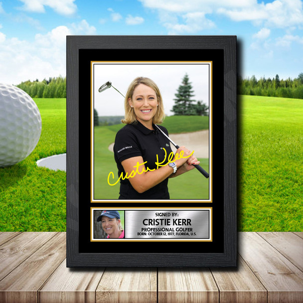 Cristie Kerr - Golf - Autographed Poster Print Photo Signature GIFT