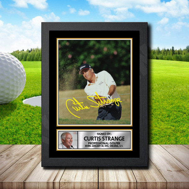 Curtis Strange - Golf - Autographed Poster Print Photo Signature GIFT