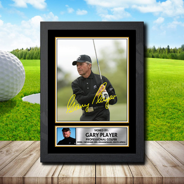 Gary Player - Golf - Autographed Poster Print Photo Signature GIFT