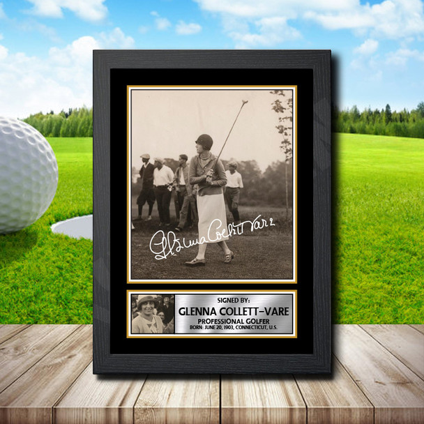 Glenna Collett Vare - Golf - Autographed Poster Print Photo Signature GIFT