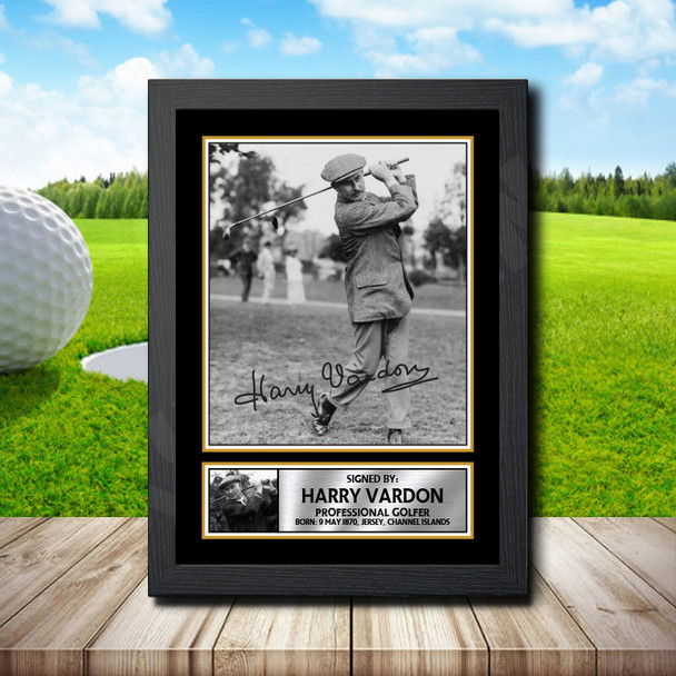 Harry Vardon - Golf - Autographed Poster Print Photo Signature GIFT