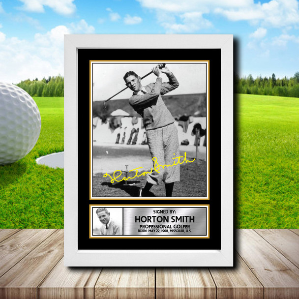 Horton Smith 2 - Golf - Autographed Poster Print Photo Signature GIFT