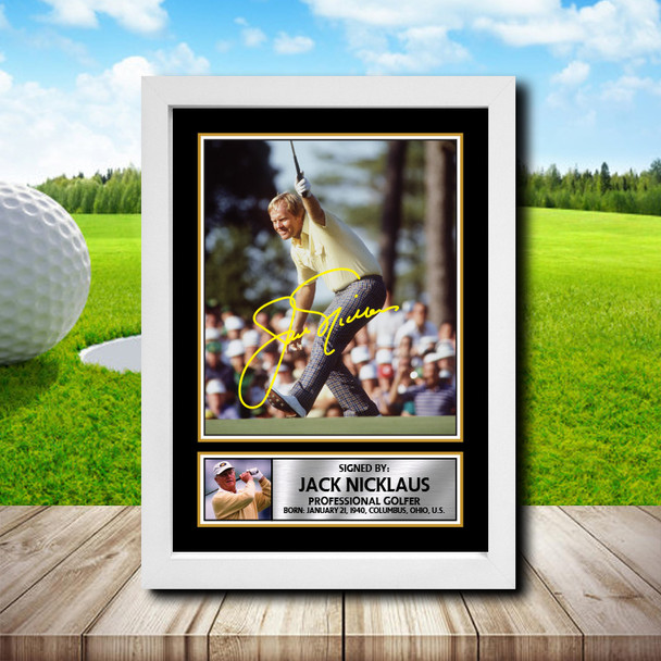 Jack Nicklaus 2 - Golf - Autographed Poster Print Photo Signature GIFT
