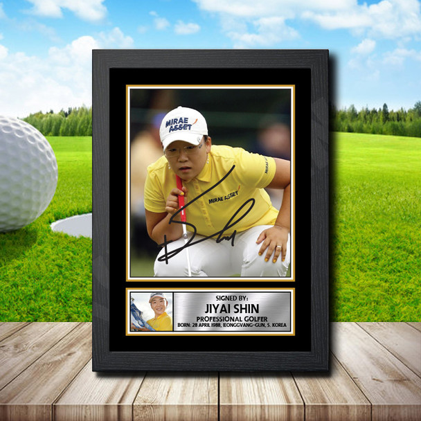 Jiyai Shin - Golf - Autographed Poster Print Photo Signature GIFT