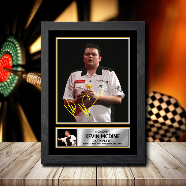 Kevin Mcdine - Signed Autographed Darts Star Print