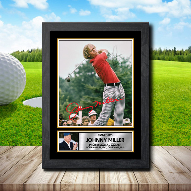 Johnny Miller - Golf - Autographed Poster Print Photo Signature GIFT