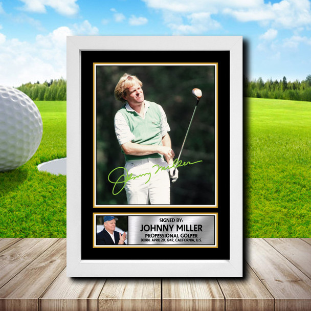 Johnny Miller 2 - Golf - Autographed Poster Print Photo Signature GIFT