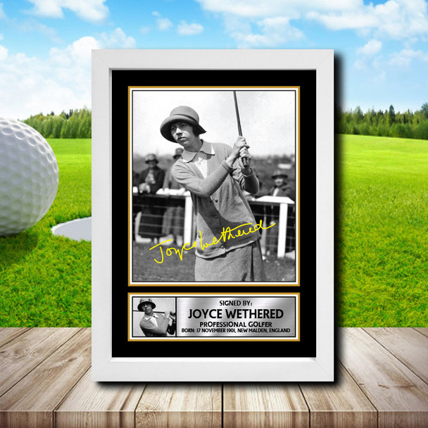 Joyce Wethered 2 - Golf - Autographed Poster Print Photo Signature GIFT