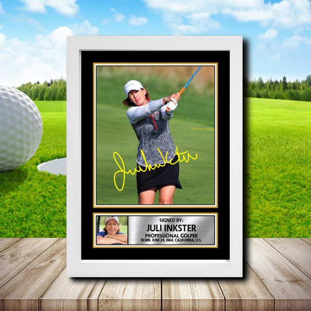 Juli Inkster 2 - Golf - Autographed Poster Print Photo Signature GIFT