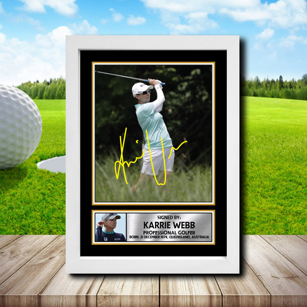Karrie Webb 2 - Golf - Autographed Poster Print Photo Signature GIFT
