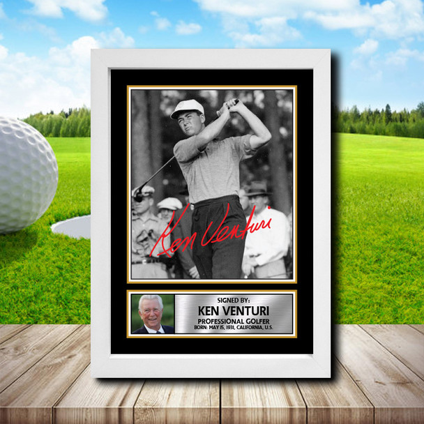 Ken Venturi 2 - Golf - Autographed Poster Print Photo Signature GIFT