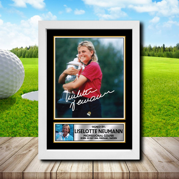 Liselotte Neumann 2 - Golf - Autographed Poster Print Photo Signature GIFT