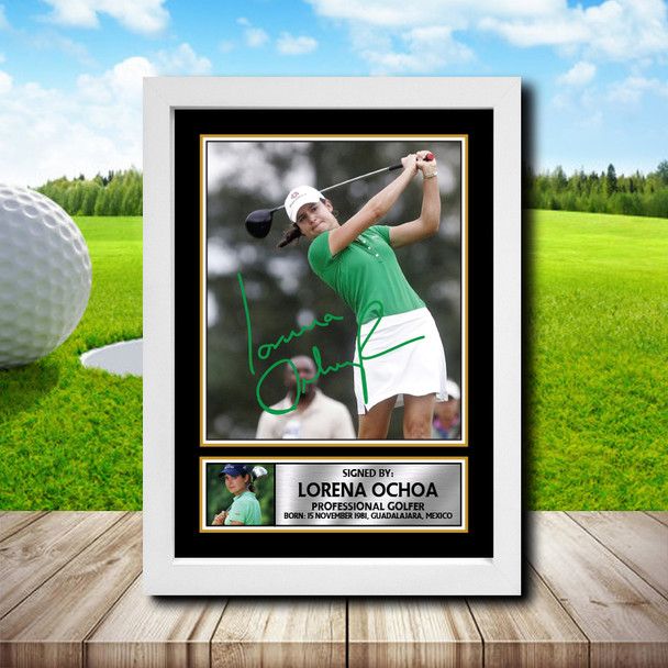 Lorena Ochoa 2 - Golf - Autographed Poster Print Photo Signature GIFT