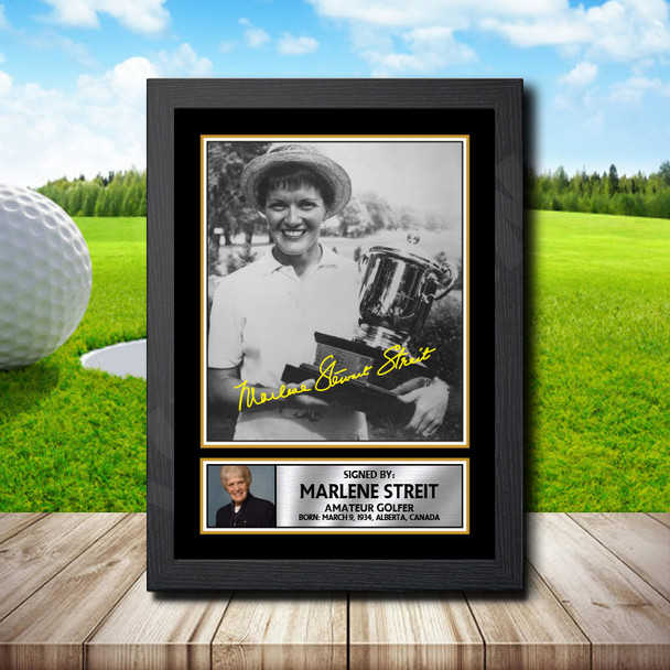 Marlene Stewart Streit - Golf - Autographed Poster Print Photo Signature GIFT