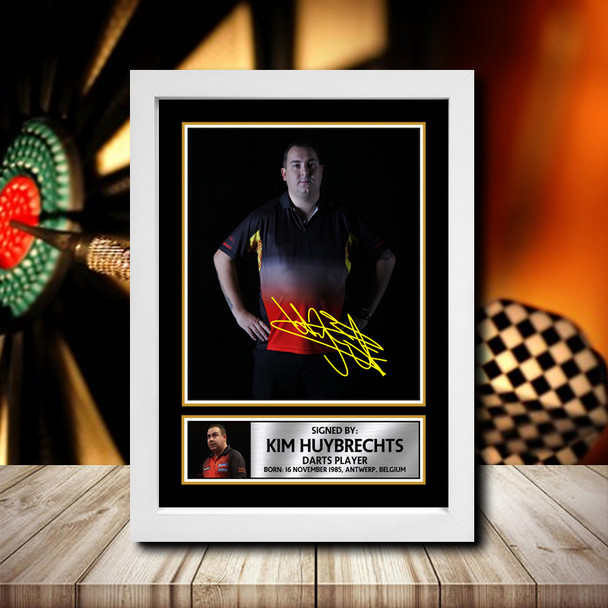 Kim Huybrechts - Signed Autographed Darts Star Print