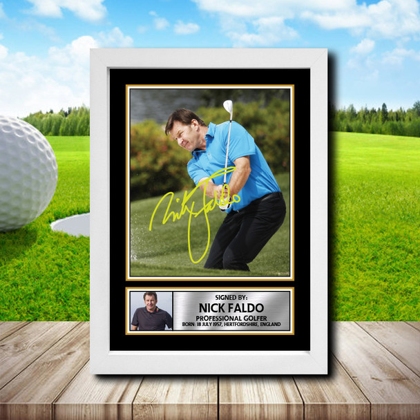 Nick Faldo 2 - Golf - Autographed Poster Print Photo Signature GIFT