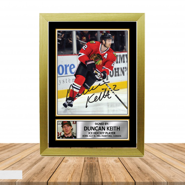 Duncan Keith - Ice Hockey - Autographed Poster Print Photo Signature GIFT