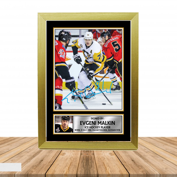 Evgeni Malkin - Ice Hockey - Autographed Poster Print Photo Signature GIFT