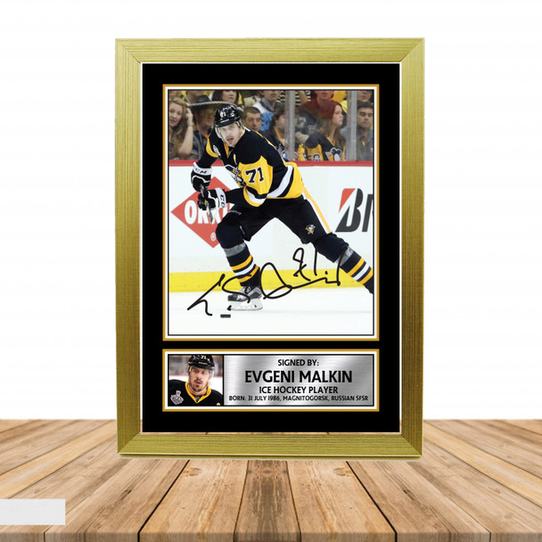 Evgeni Malkin 2 - Ice Hockey - Autographed Poster Print Photo Signature GIFT