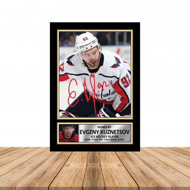 Evgeny Kuznetsov - Ice Hockey - Autographed Poster Print Photo Signature GIFT