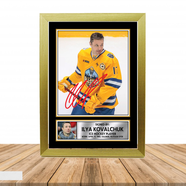 Ilya Kovalchuk - Ice Hockey - Autographed Poster Print Photo Signature GIFT